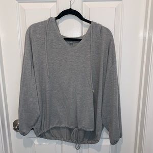 Aerie Lounge Knit V-Neck Hoodie Size XS